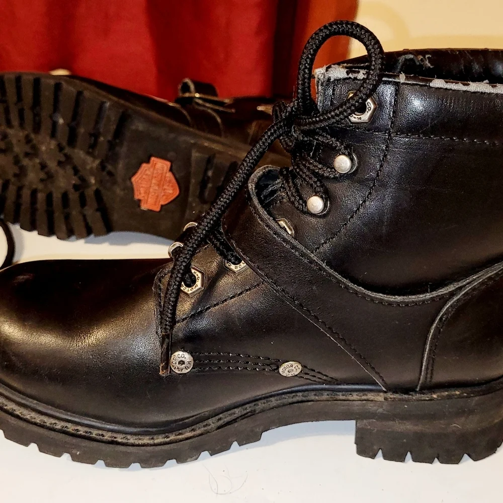 Harley-Davidson Black Combat Boots - Picture 2 of 9